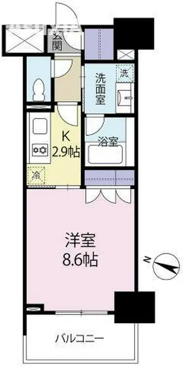 クレヴィア本郷 4階階 間取り