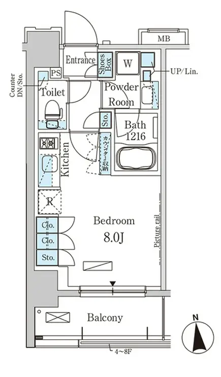 パークアクシス大森 3階階 間取り