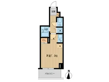 ジョイシティ住吉II(ワンルーム/3階)の間取り写真