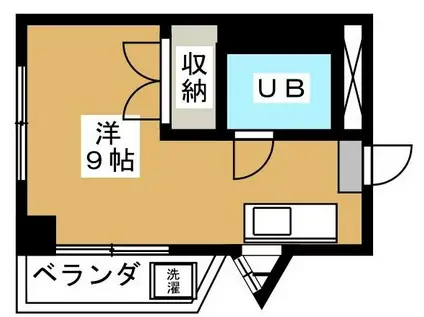 エルムーントビサン1(ワンルーム/2階)の間取り写真