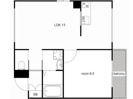 アークプラッツ(1LDK/7階)の間取り写真