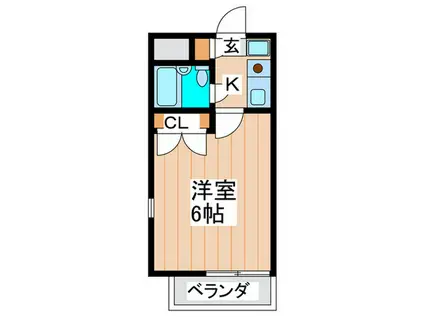 CHEVIOT(1K/3階)の間取り写真