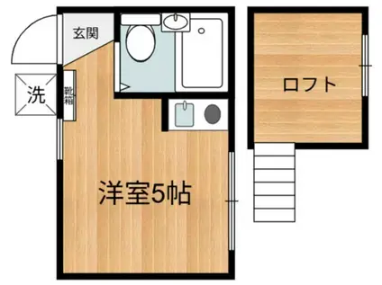 URBANNEX(ワンルーム/2階)の間取り写真
