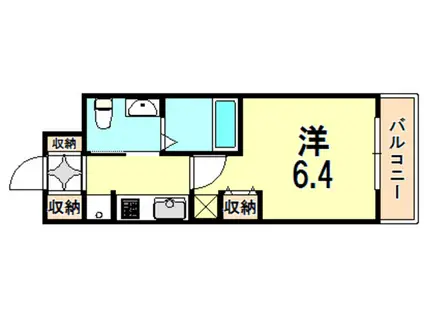 エステムコート神戸ハーバーランド前VIピクシス(1K/3階)の間取り写真