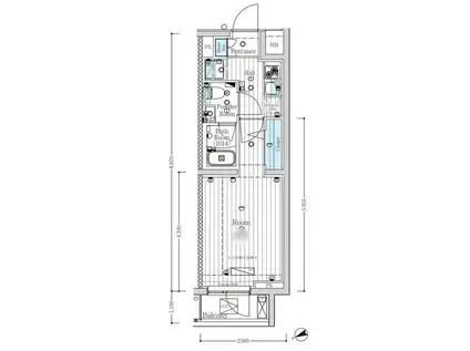 鹿島田マンション(1K/5階)の間取り写真