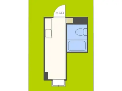 ジオナ本田(ワンルーム/7階)の間取り写真