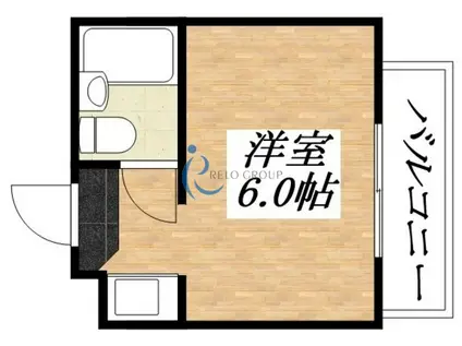 KUマンション(1K/6階)の間取り写真