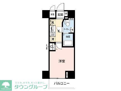 マイナビSTAY JR川崎西口通(1K/4階)の間取り写真