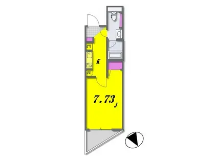 LA DOUCEUR赤塚ラ ドゥセールアカツカ(1K/3階)の間取り写真