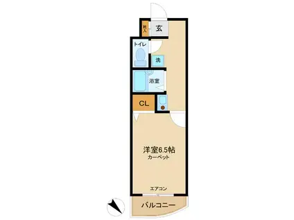 クレセントトミザワ(1K/4階)の間取り写真