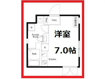 セレス北千住(ワンルーム/5階)の間取り写真