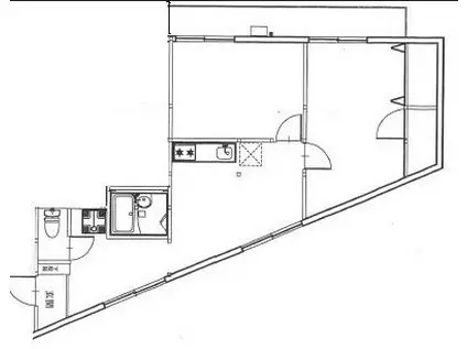 ウエストピアA(2DK/2階)の間取り写真
