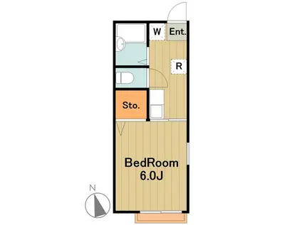 リバーサイドジュネス1(1K/1階)の間取り写真