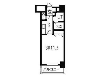 TQレジデンス名古屋錦(1K/9階)の間取り写真