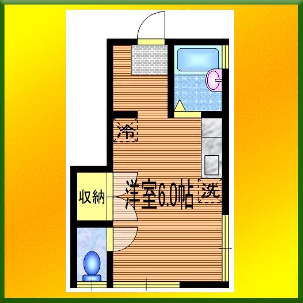 エクセル田無(ワンルーム/1階)の間取り写真
