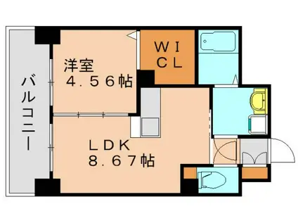ジュネス・K(1LDK/10階)の間取り写真