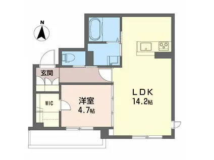 シャーメゾン パン トロワ(1LDK/2階)の間取り写真