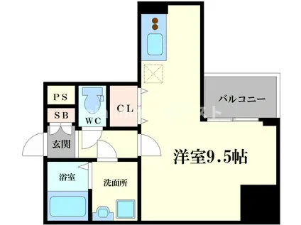 Y&RINO RESIDENCE(ワンルーム/2階)の間取り写真