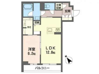 ロンサールステージ(1LDK/2階)の間取り写真