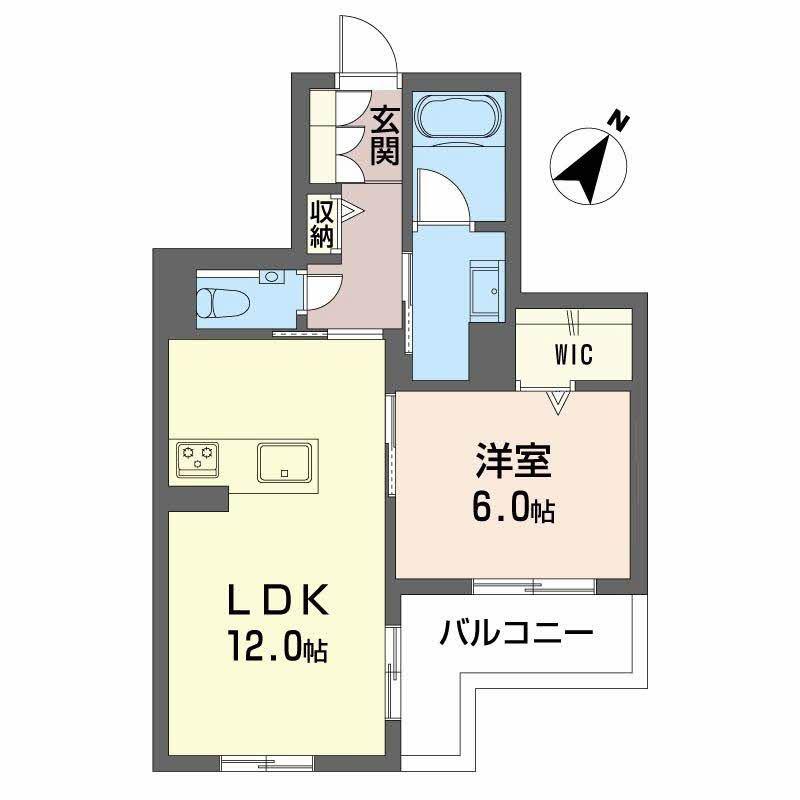アーデルドルフ一社(1LDK/2階)の間取り写真