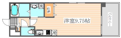 アーバンパーク天神東(ワンルーム/11階)の間取り写真