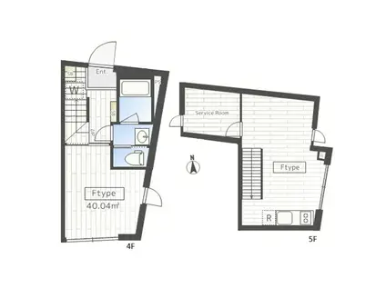 RECO目黒本町(1SLDK/4階)の間取り写真