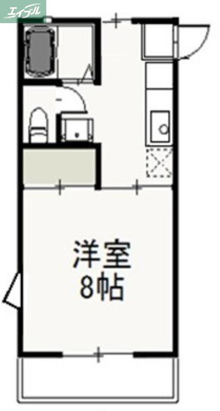 S・T・VILLA TSUSHIMA A(1K/1階)の間取り写真