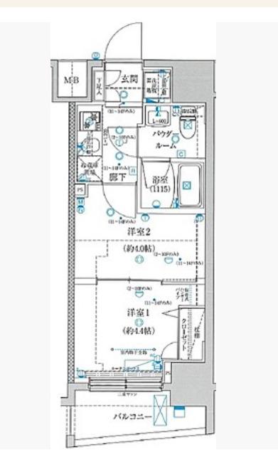 スパシエ蒲田グランドタワー(1K/5階)の間取り写真