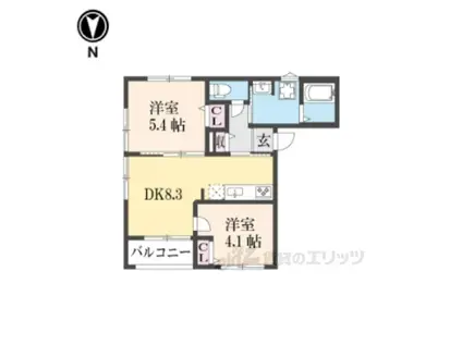 東山区日吉町226-5(1LDK/1階)の間取り写真