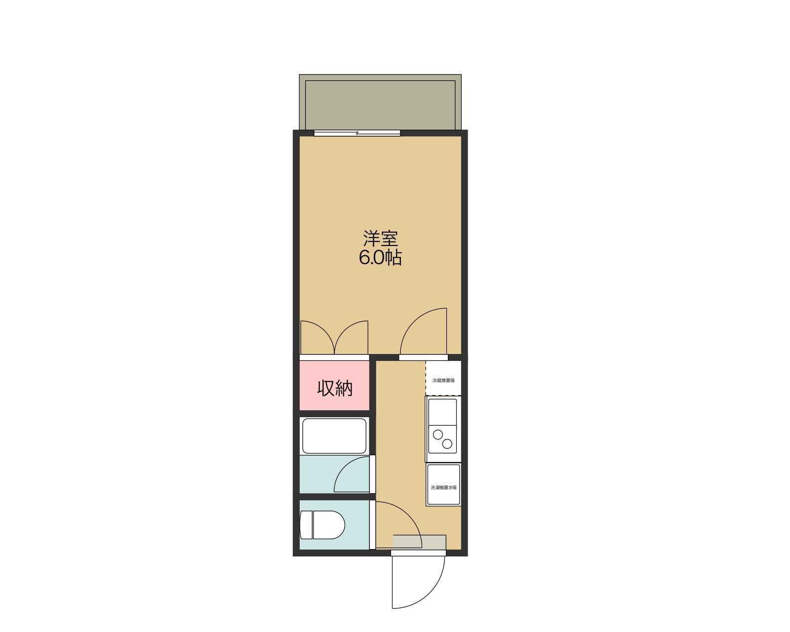 CORDONA8(1K/3階)の間取り写真