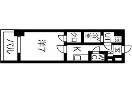 ファステート都島PEACE(1K/10階)の間取り写真