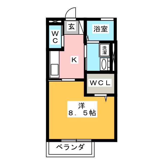 メゾン久松(1K/1階)の間取り写真