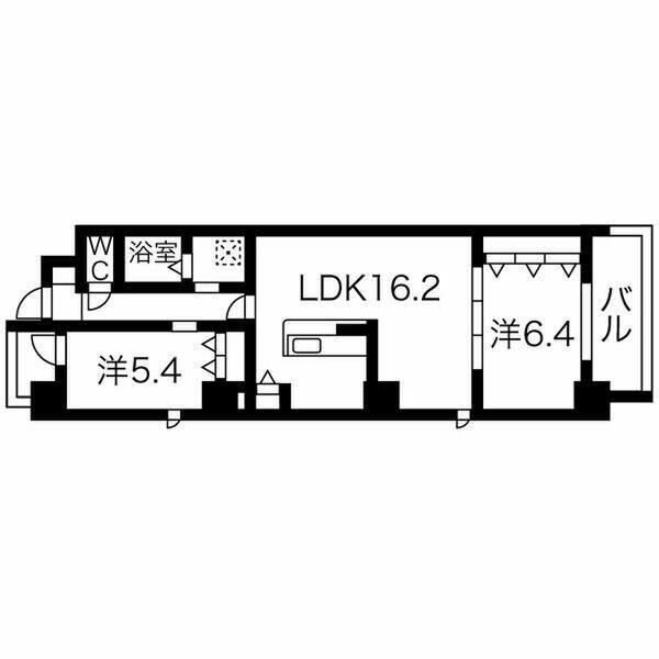 NR新栄(2LDK/2階)の間取り写真