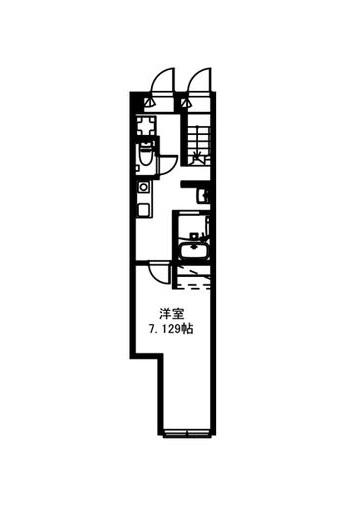 セナリオフォルム五反野(1K/1階)の間取り写真