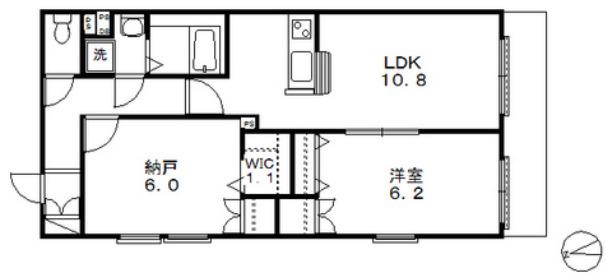 ベルプラザ(2LDK/1階)の間取り写真