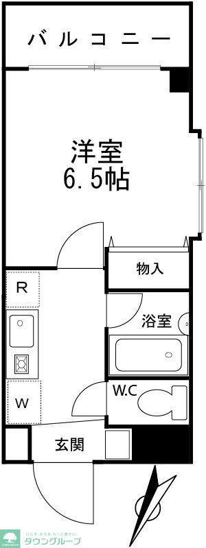 ハーブハイム3(1K/5階)の間取り写真