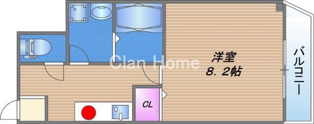 メゾンTKC(1K/2階)の間取り写真