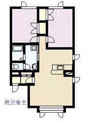 ポエム10.5(2LDK/1階)の間取り写真