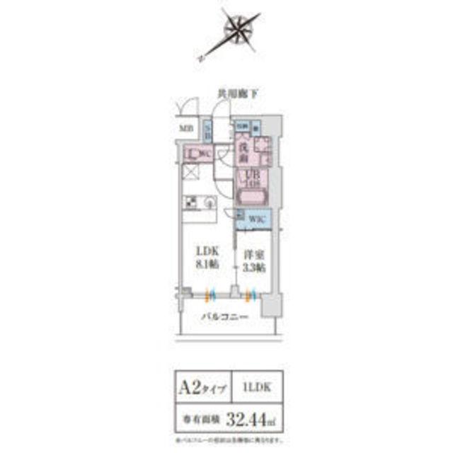 スプランディッド堺東DUE(1LDK/10階)の間取り写真