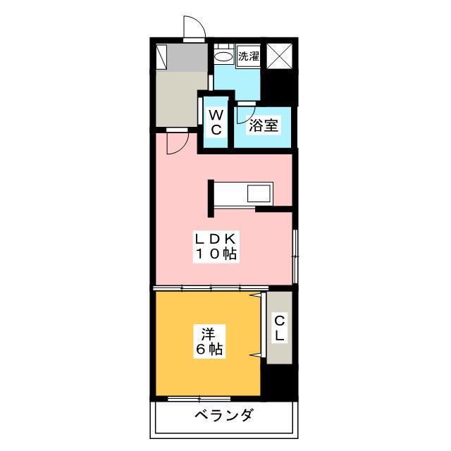 SPRING HOUSE KOYAMACHI(1LDK/5階)の間取り写真