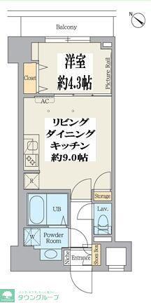 クレストコート江古田(1SLDK/2階)の間取り写真