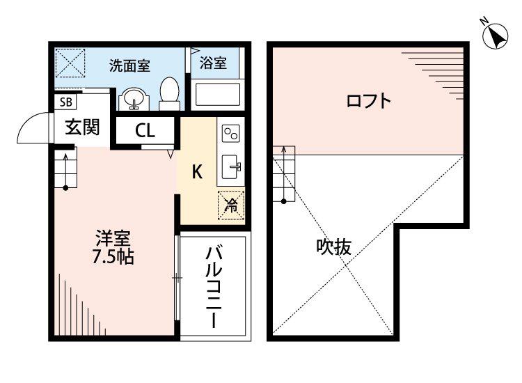 PROSPERITY HAKATA III プロスペリティ(ワンルーム/1階)の間取り写真