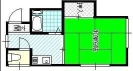安藤荘(1K/2階)の間取り写真