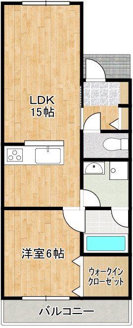 LIVESTYLEII(1LDK/2階)の間取り写真