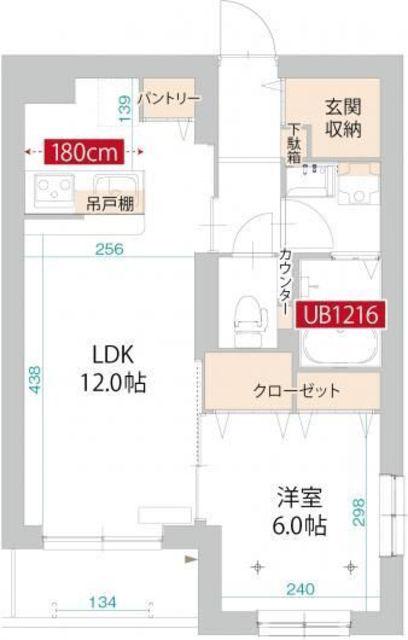 シンセーロ(1LDK/1階)の間取り写真