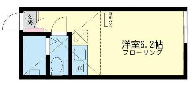 ユナイト反町オルティス(ワンルーム/1階)の間取り写真