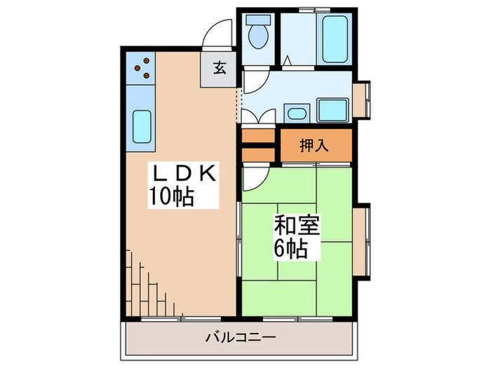 ハイムアトリエ(1LDK/3階)の間取り写真
