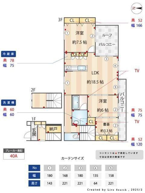 サニーフォレスト2(2LDK/3階)の間取り写真