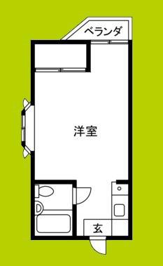 シーズ照ヶ丘(ワンルーム/1階)の間取り写真