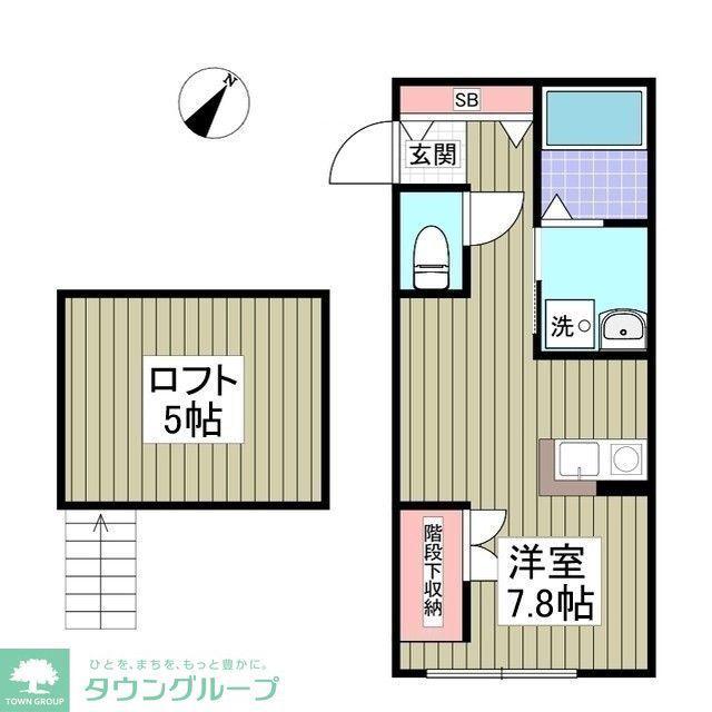 ＪＲ高崎線 桶川駅 徒歩6分 2階建 築2年(ワンルーム/2階)の間取り写真